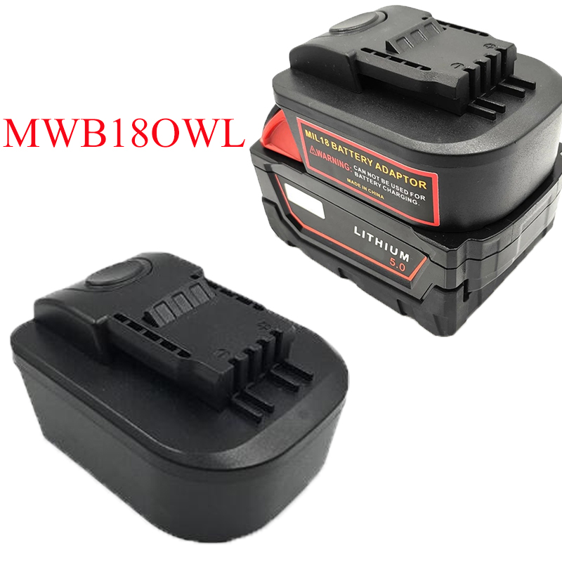 Power Tools Milwaukee - Conversor de adaptador de bateria mwb18owl