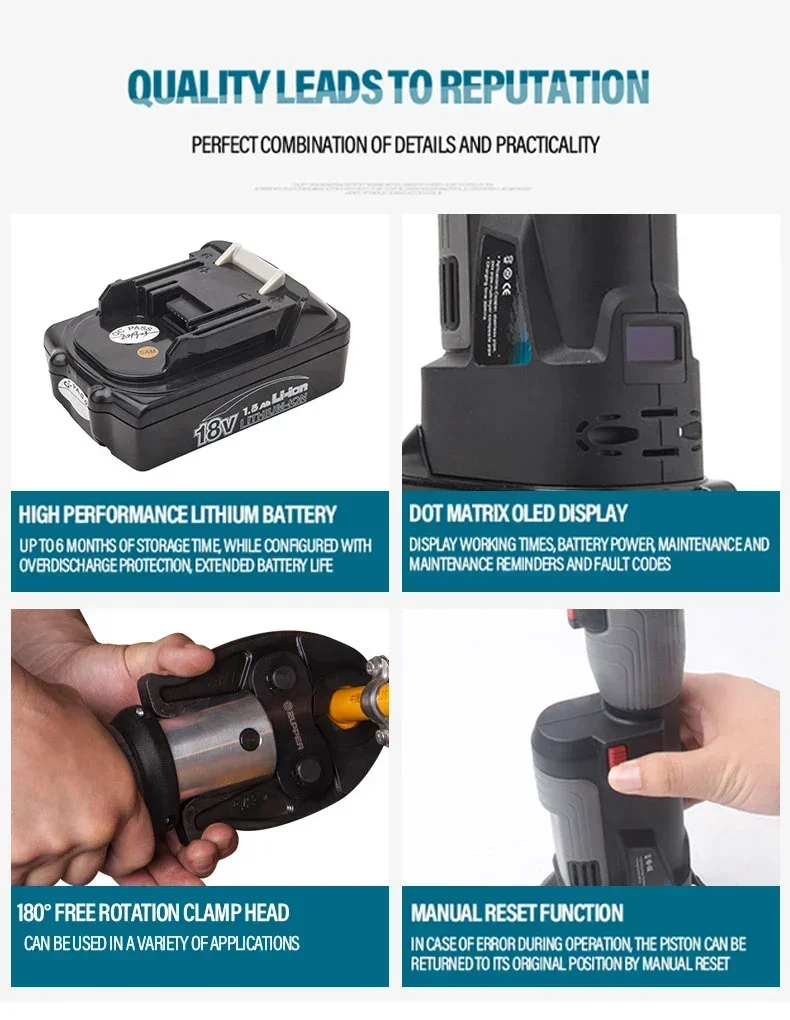 Power Tools In Electrical - 2026/Amostra Disponível Zupper PZ-1930 Prensa Hidráulica