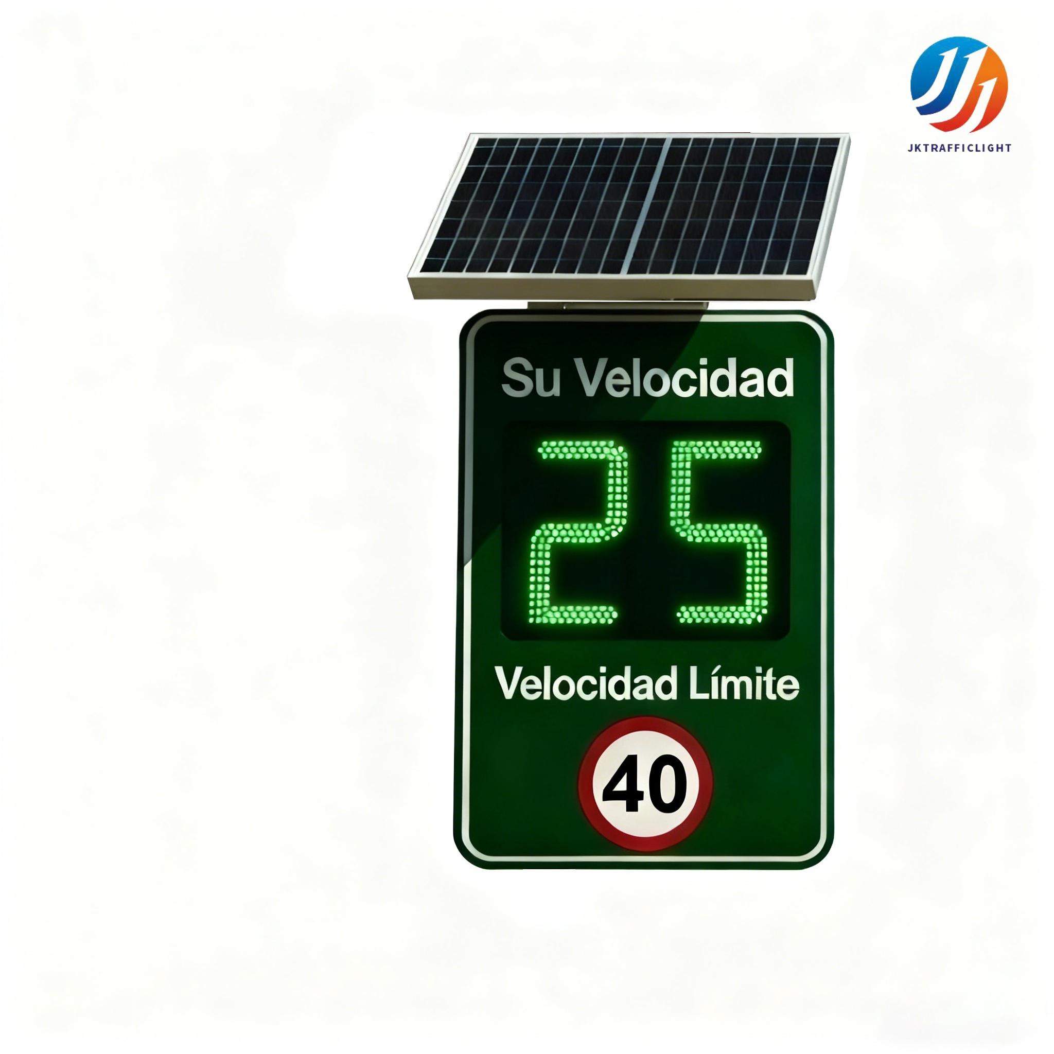 Power Tools Zones - Sinalizador de Velocidade Solar com Radar,
