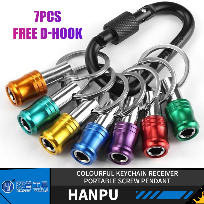 Power Tools You Must Have - HANPU-Conjunto Receptor Chaveiro Colorido, Pingente Parafuso