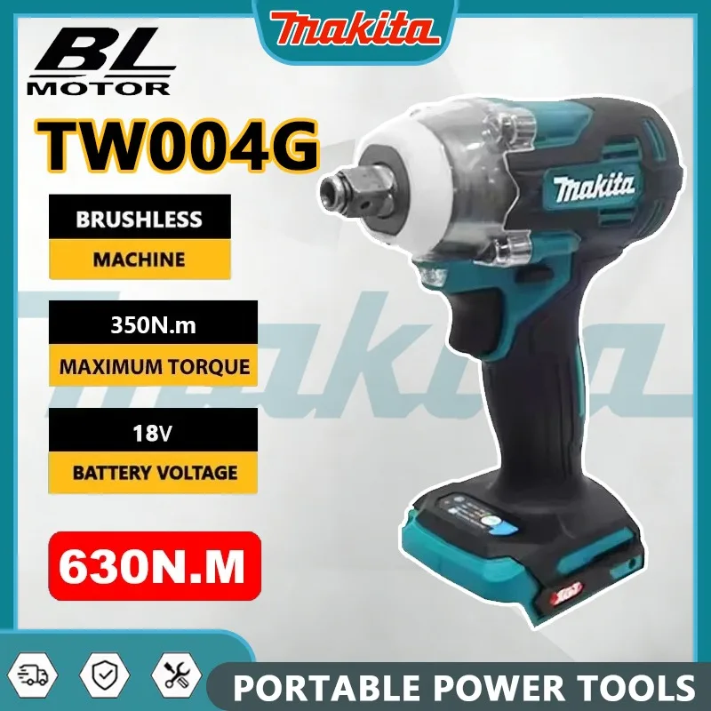 Cordless Drill Driver - Makita TW004G 630N.m Parafusadeira sem escova,