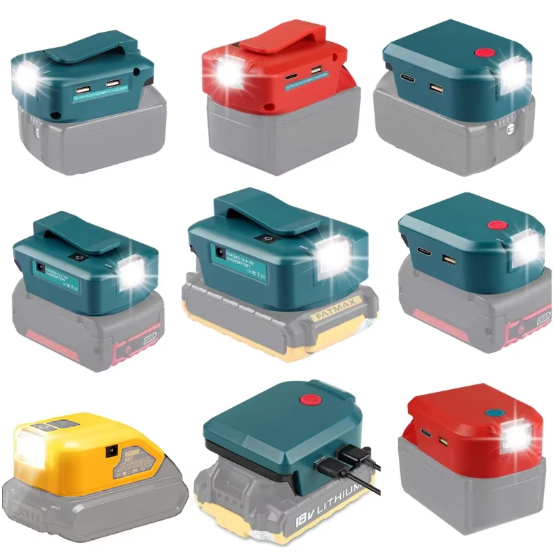 Power Tools Milwaukee - Adaptador com luz com tipo-c +