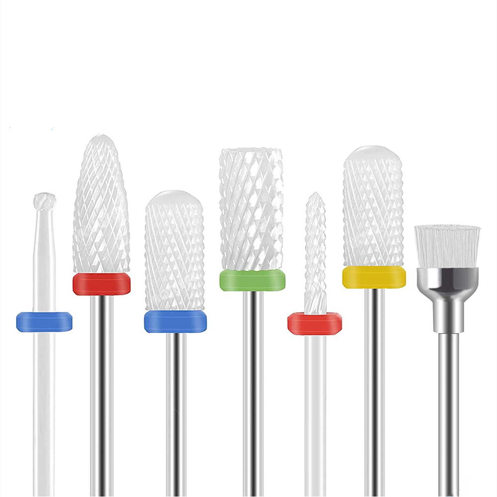 Power Tools Total - Conjunto de fresas cerâmicas para manicure,