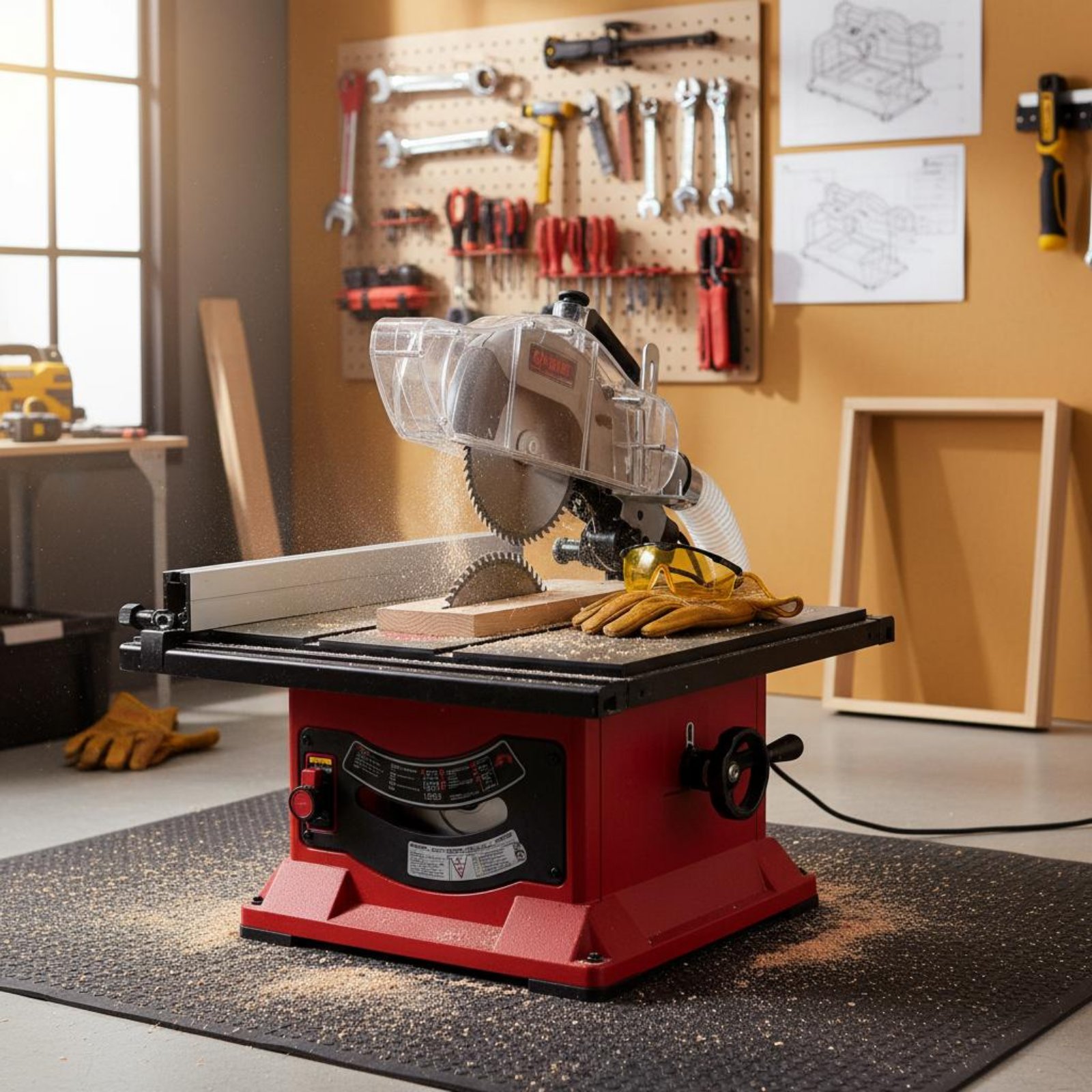 Power Tools Safety - Protetor de Poeira para Serra de