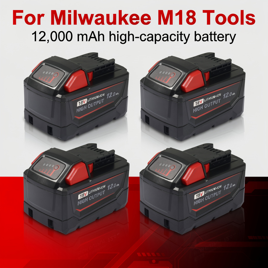 Power Tools Milwaukee - Pacote com 4 Baterias de Alta