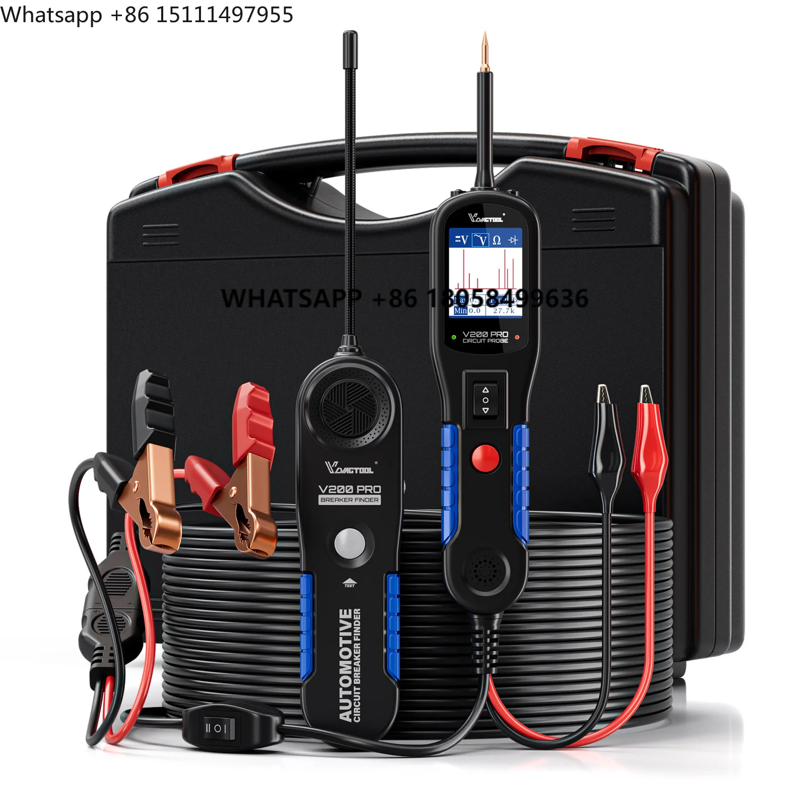 Power Tools English - VDIAGTOOL V200PRO Testador de Bateria Elétrica,