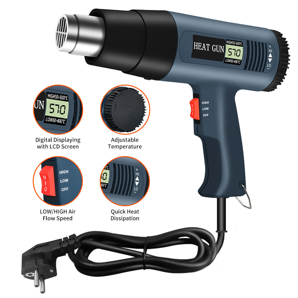 Heat Gun Variable - Pistola de Calor de 2000 Watts