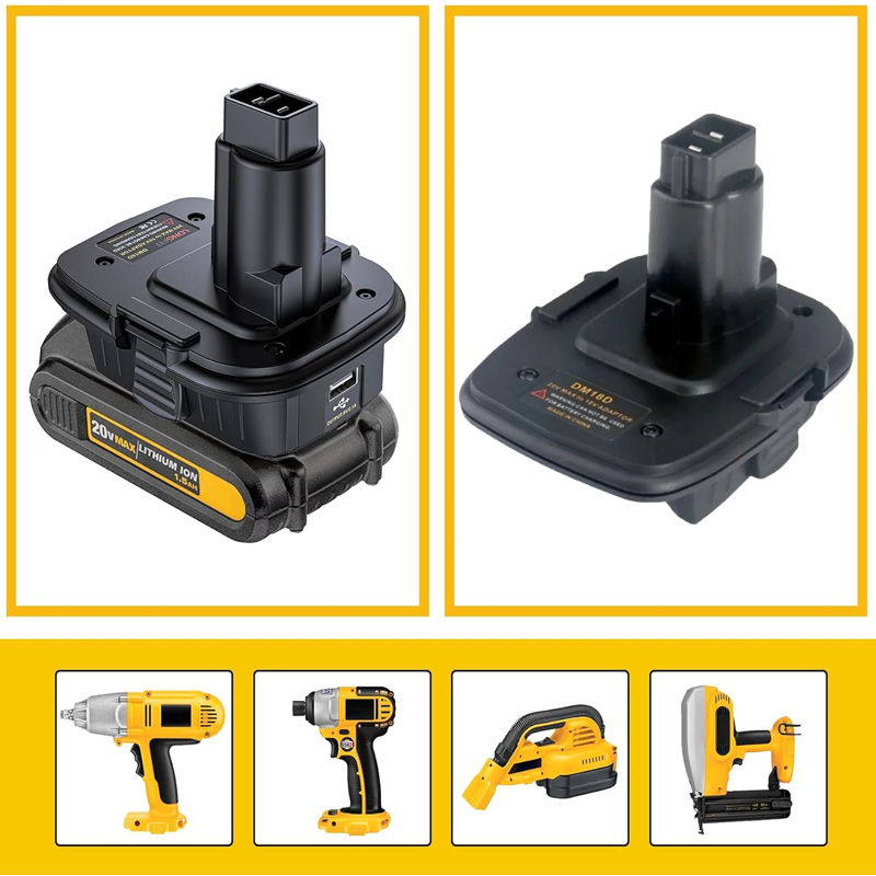 Power Tools Milwaukee - Adaptador DM18D compatível com ferramentas elétricas