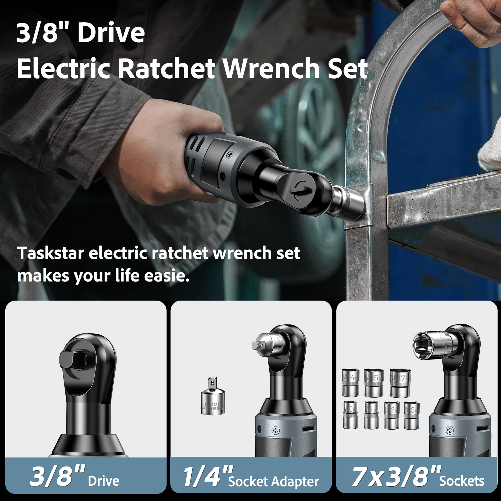 Chave de catraca sem fios Task - Power Tools Total avaliação e preço
