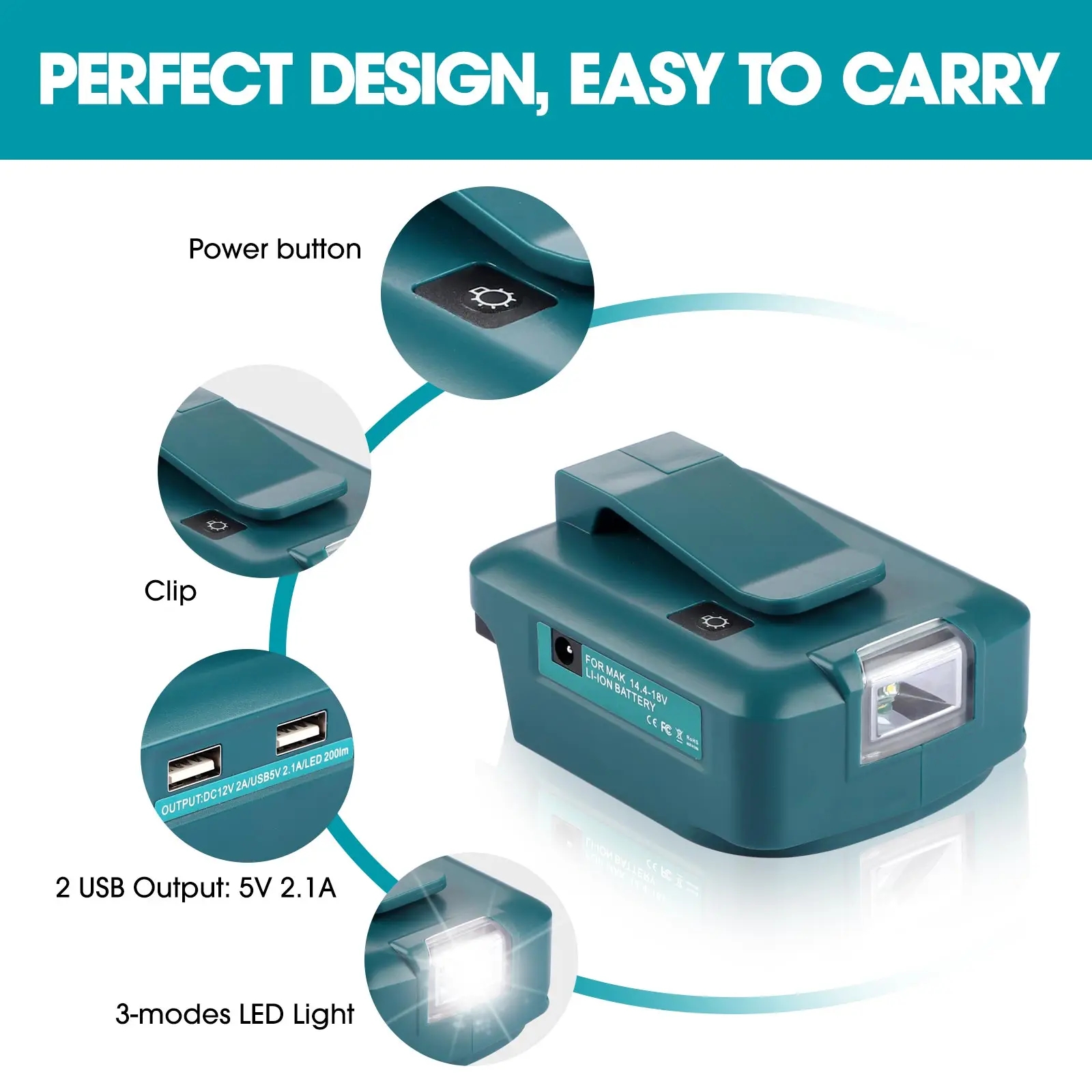Adaptador com luz com tipo-c + - Power Tools Milwaukee avaliação e preço