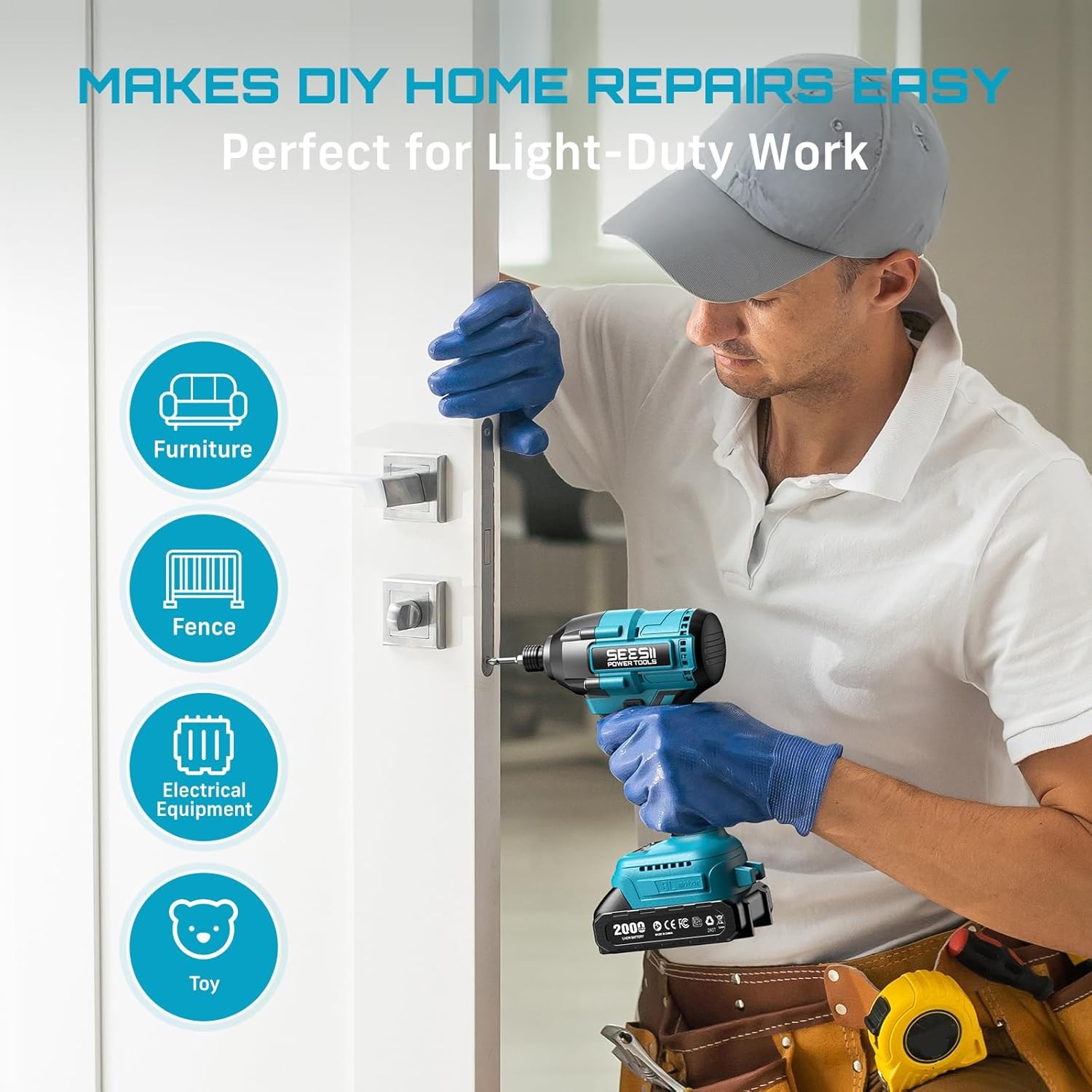 Parafusadeira Elétrica Seesii  - Cordless Drill Driver avaliação e preço
