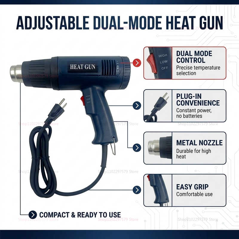 Nova Pistola de Ar Quente 2500 - Heat Gun Variable avaliação e preço