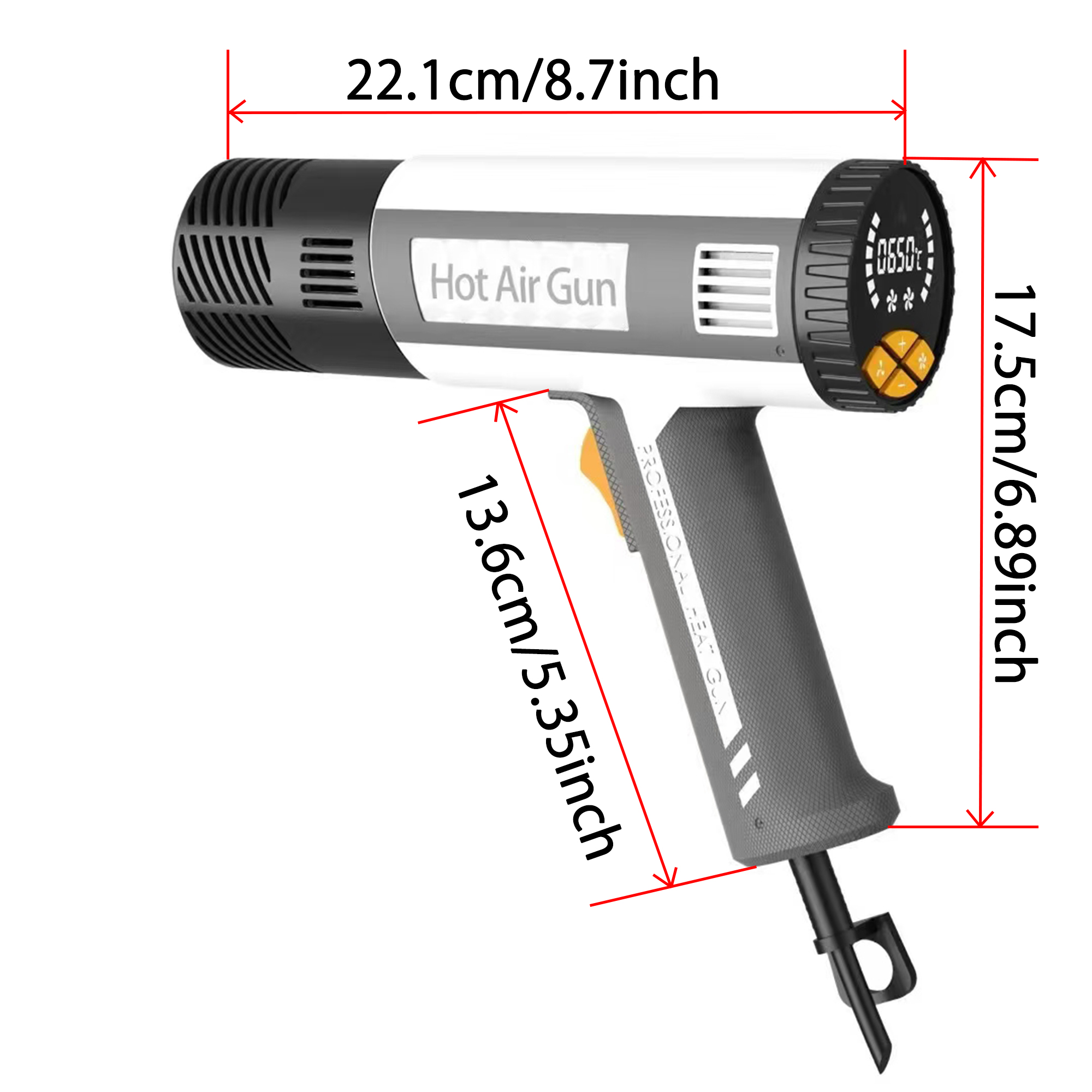 Pistola de calor 60 ℃ - 650 ℃  - Heat Gun Variable avaliação e preço