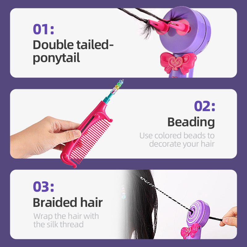 Crianças diy trança penteado f - Power Tools Total avaliação e preço