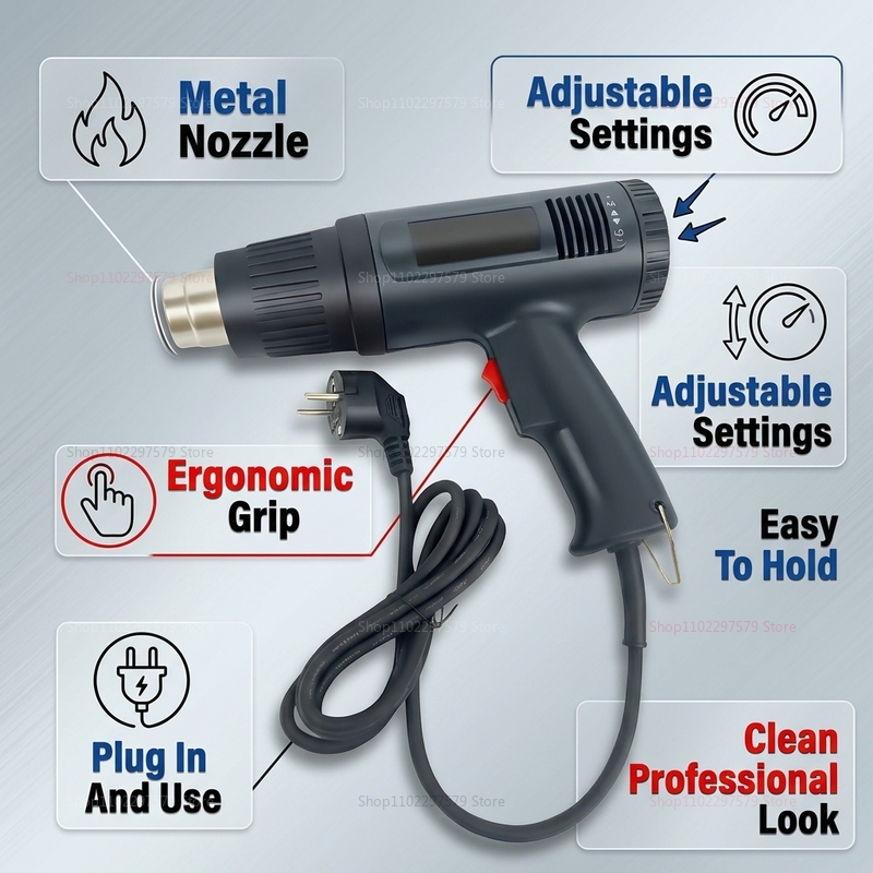 Novo Soprador de Ar Quente 250 - Heat Gun Variable avaliação e preço