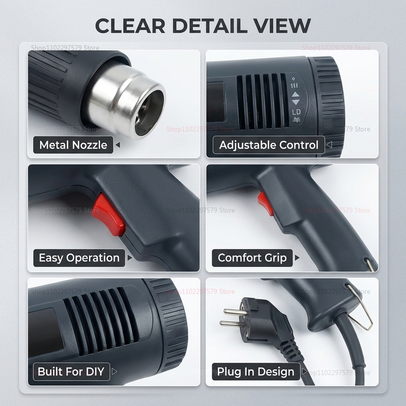 Novo Soprador de Ar Quente 250 - Heat Gun Variable avaliação e preço