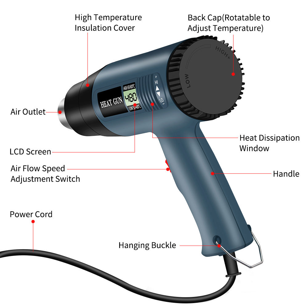 Pistola de Calor de 2000 Watts - Heat Gun Variable avaliação e preço