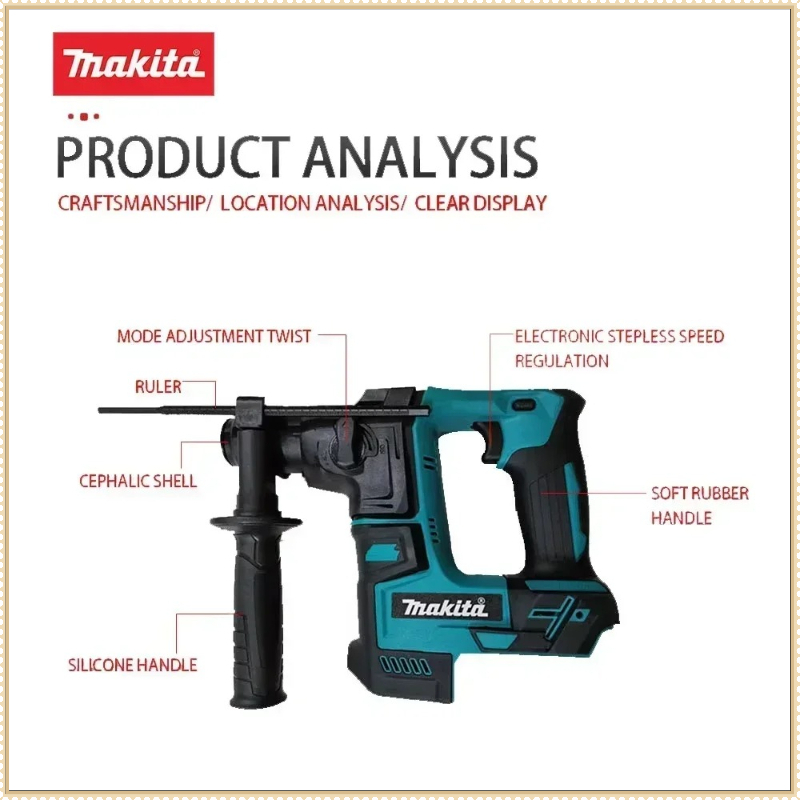 Martelo Sem Escovas Makita 18V - Power Tools Jack Hammer avaliação e preço